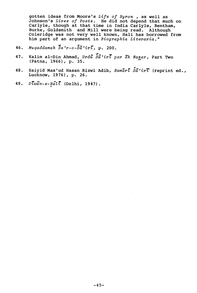 Annual of Urdu Studies, No. 1, 1981. Page 45.