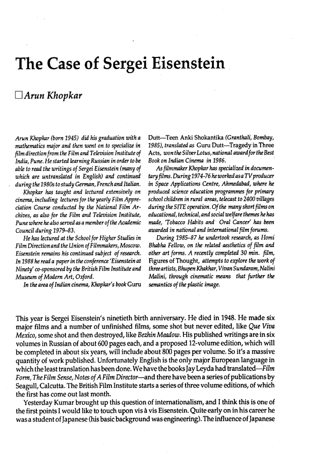 Journal of Arts & Ideas, issues 19, May 1990, page 21.