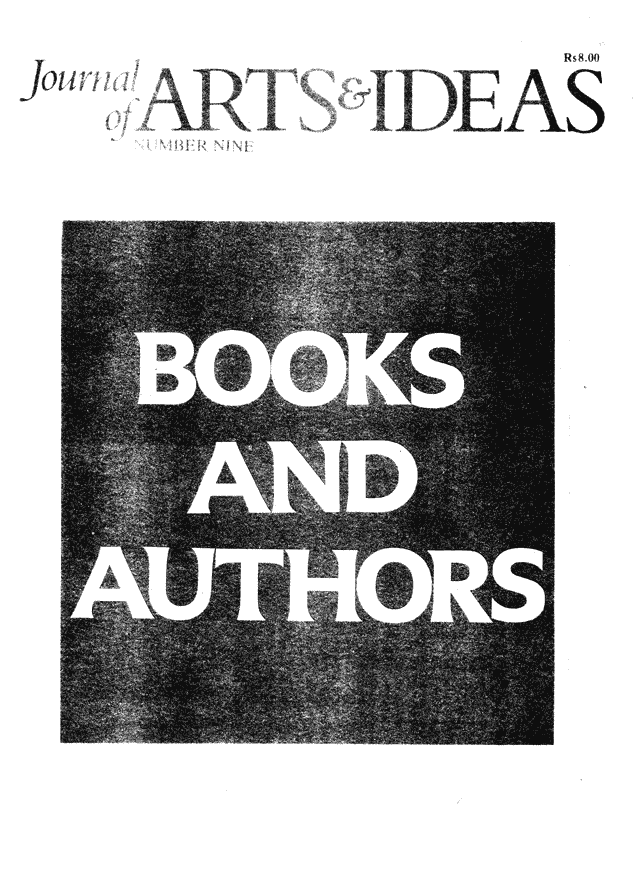 Journal of Arts & Ideas, issues 9, Oct-Dec 1984, front cover.
