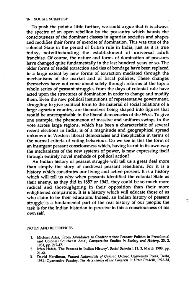 Social Scientist, issues 186, Nov 1988, page 16.