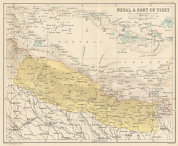 Imperial Gazetteer Map from Volume 19, opposite page 42