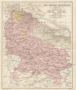 Imperial Gazetteer Map from Volume 24, opposite page 250