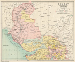 Imperial Gazetteer Map from Volume 8, opposite page 384