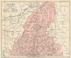Imperial Gazetteer Map from Volume 9, opposite page 240