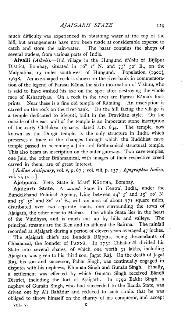 Imperial Gazetteer2 of India, Volume 5, page 129