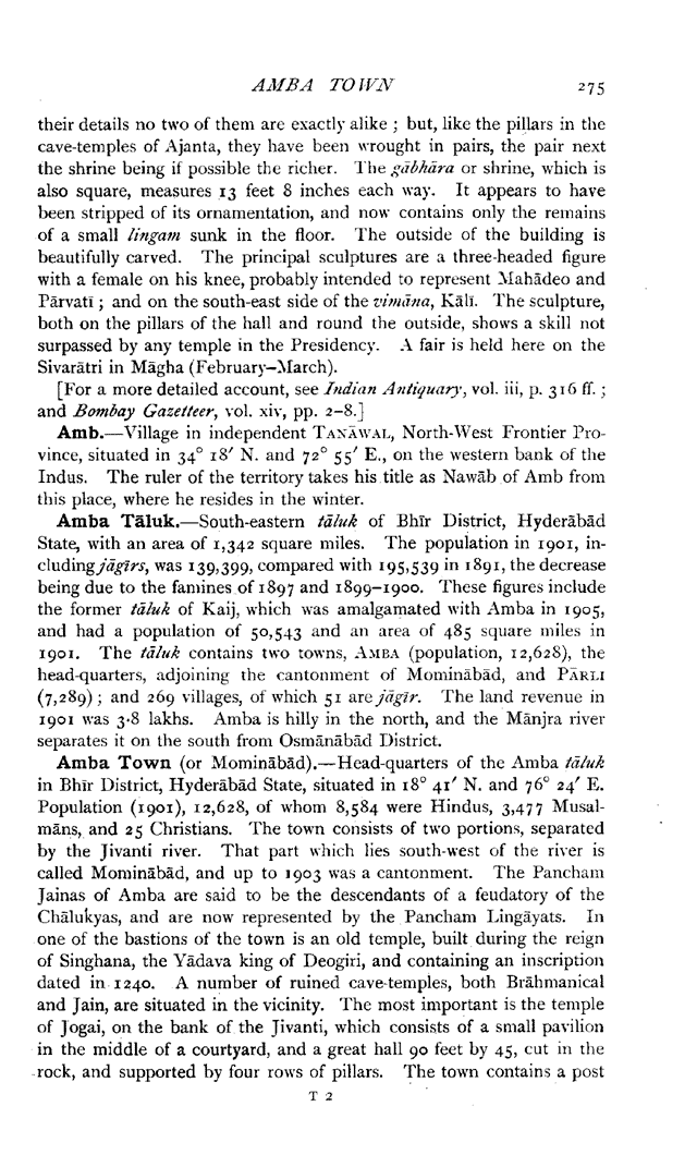 Imperial Gazetteer2 of India, Volume 5, page 275