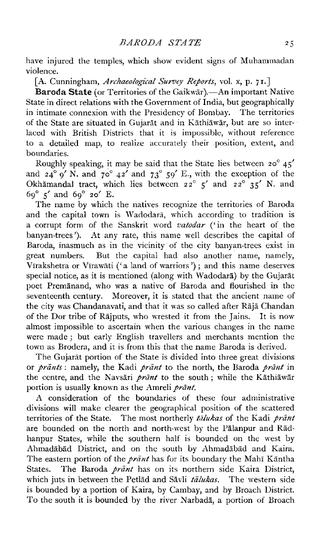 Imperial Gazetteer2 of India, Volume 7, page 25