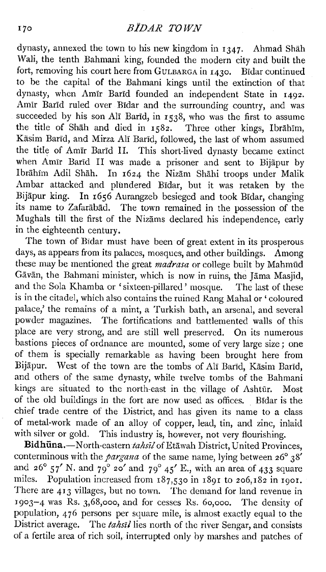 Imperial Gazetteer2 of India, Volume 8, page 170