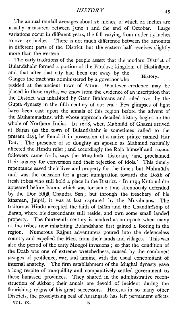 Imperial Gazetteer2 of India, Volume 9, page 49
