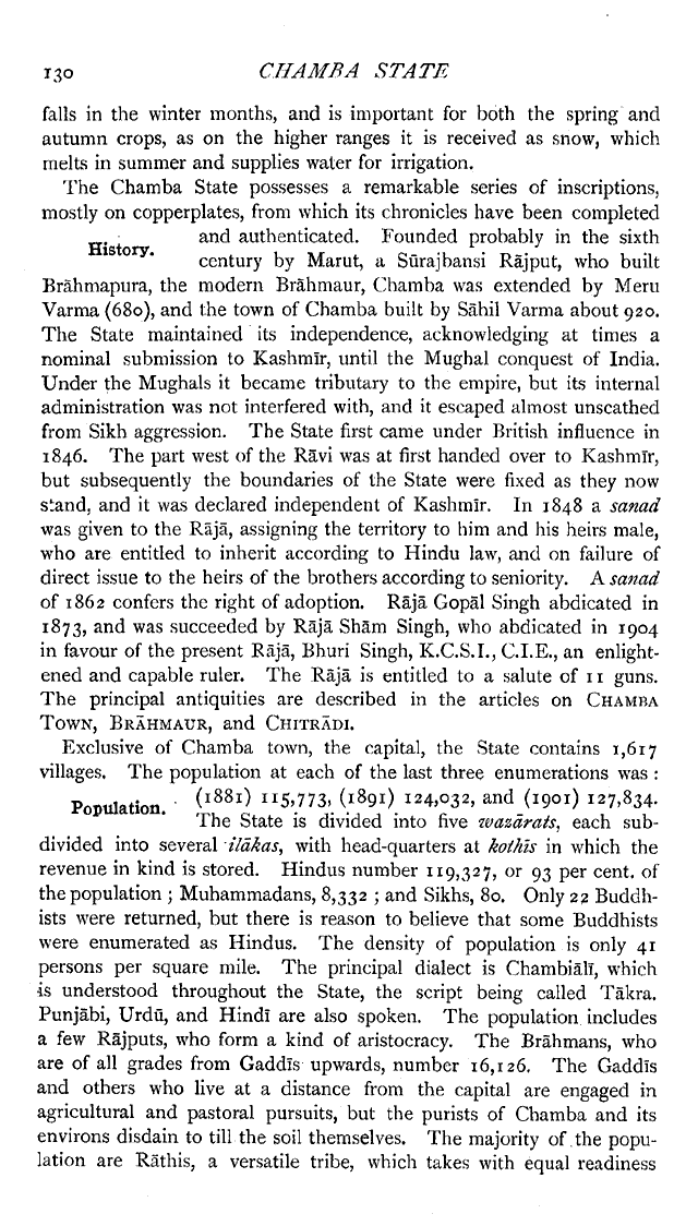 Imperial Gazetteer2 of India, Volume 10, page 130