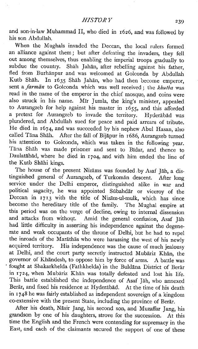 Imperial Gazetteer2 of India, Volume 13, page 239