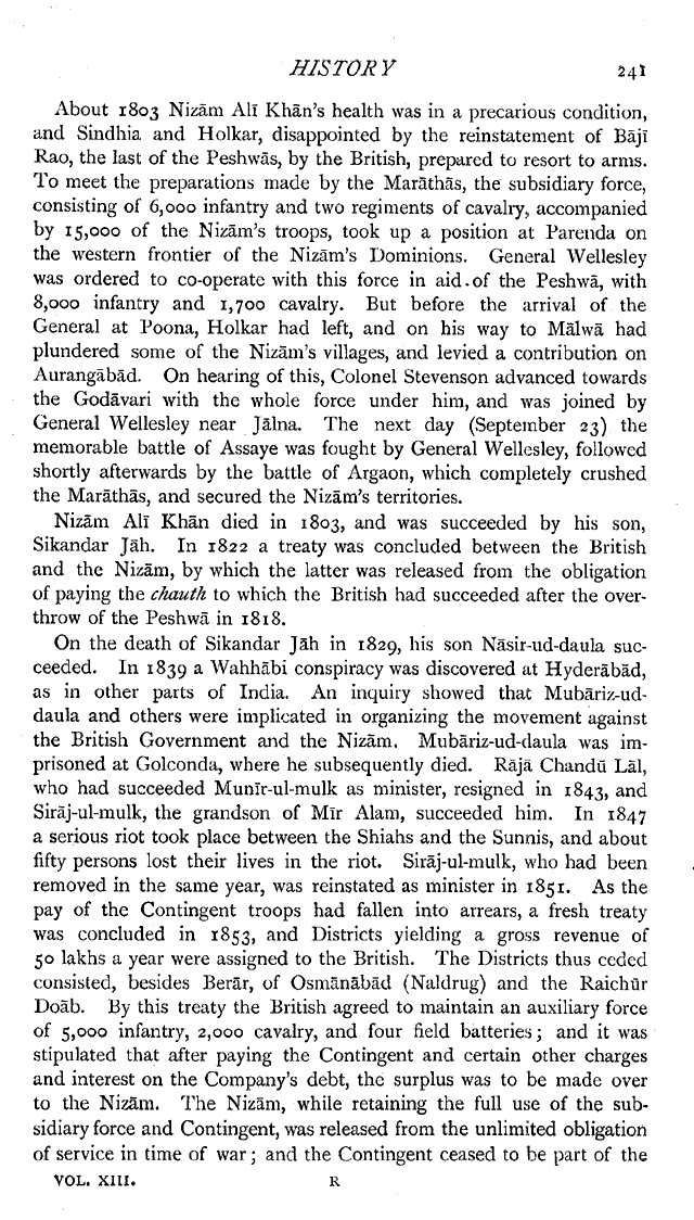 Imperial Gazetteer2 of India, Volume 13, page 241