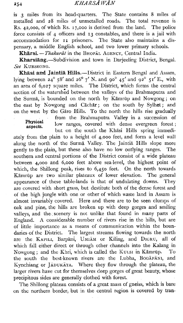 Imperial Gazetteer2 of India, Volume 15, page 254