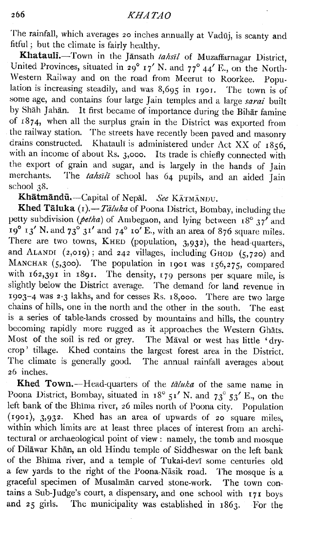 Imperial Gazetteer2 of India, Volume 15, page 266