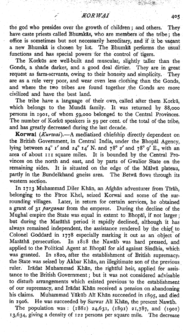 Imperial Gazetteer2 of India, Volume 15, page 405