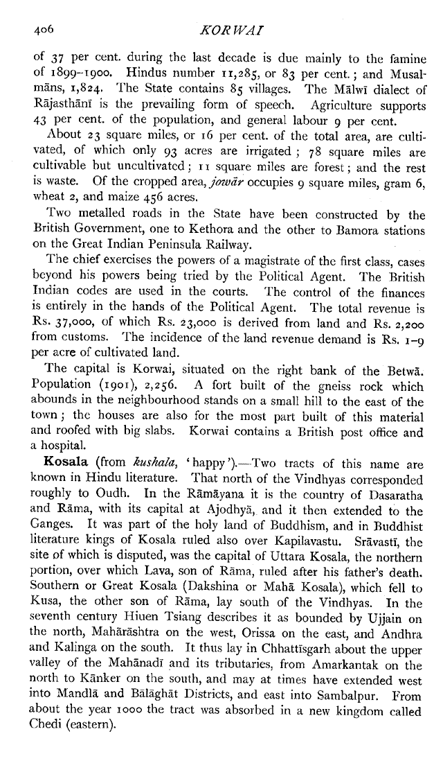 Imperial Gazetteer2 of India, Volume 15, page 406