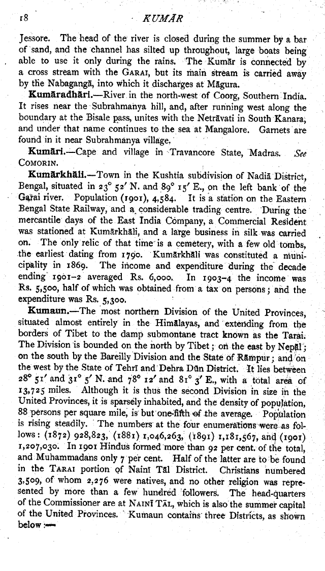 Imperial Gazetteer2 of India, Volume 16, page 18