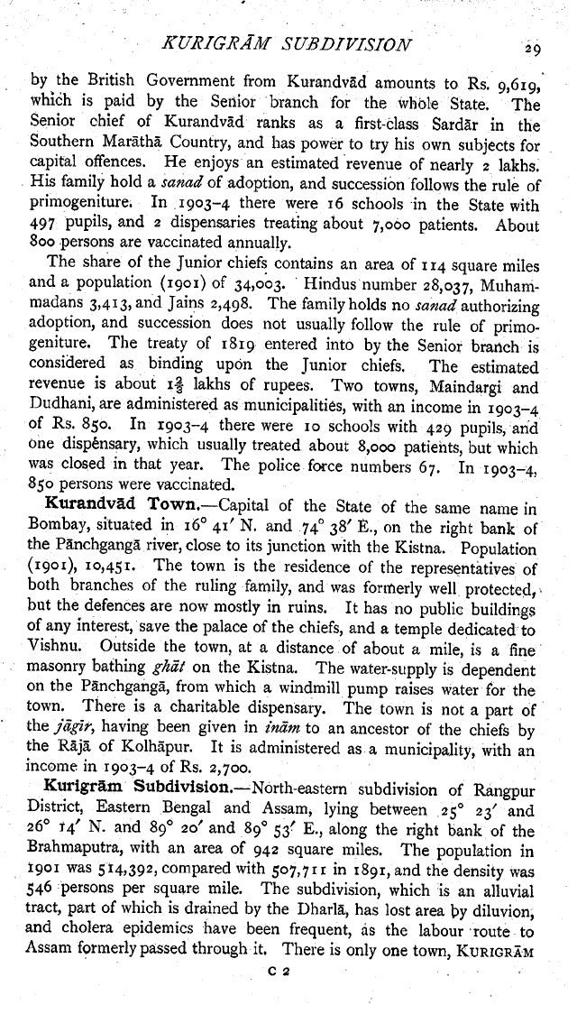 Imperial Gazetteer2 of India, Volume 16, page 29