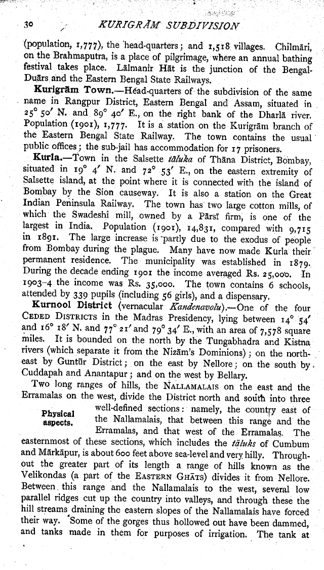 Imperial Gazetteer2 of India, Volume 16, page 30