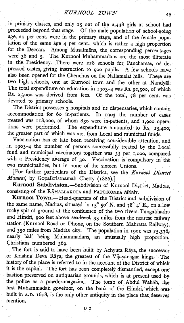 Imperial Gazetteer2 of India, Volume 16, page 45