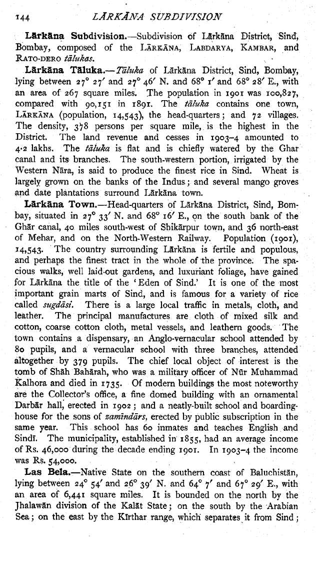 Imperial Gazetteer2 of India, Volume 16, page 144