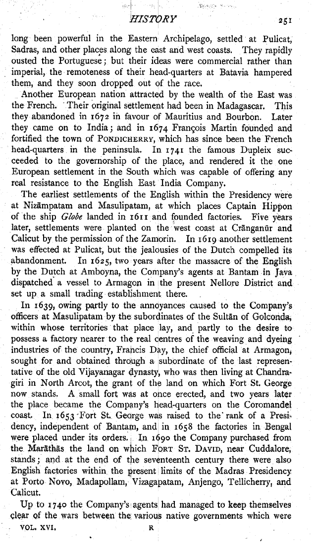 Imperial Gazetteer2 of India, Volume 16, page 251