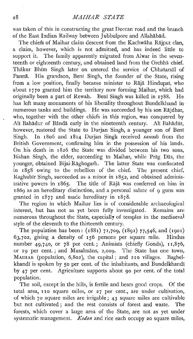 Imperial Gazetteer2 of India, Volume 17, page 28