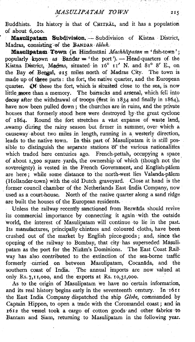 Imperial Gazetteer2 of India, Volume 17, page 215