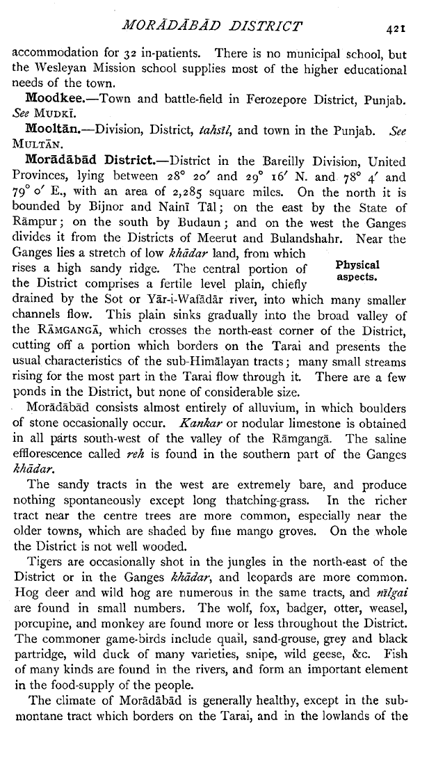 Imperial Gazetteer2 of India, Volume 17, page 421