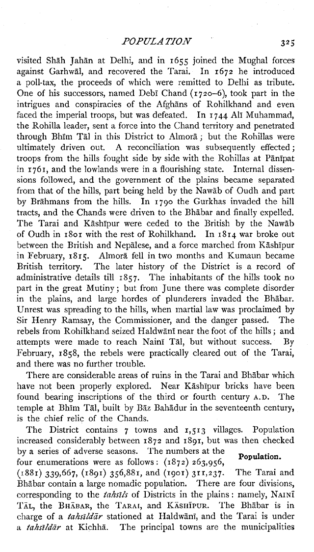 Imperial Gazetteer2 of India, Volume 18, page 325