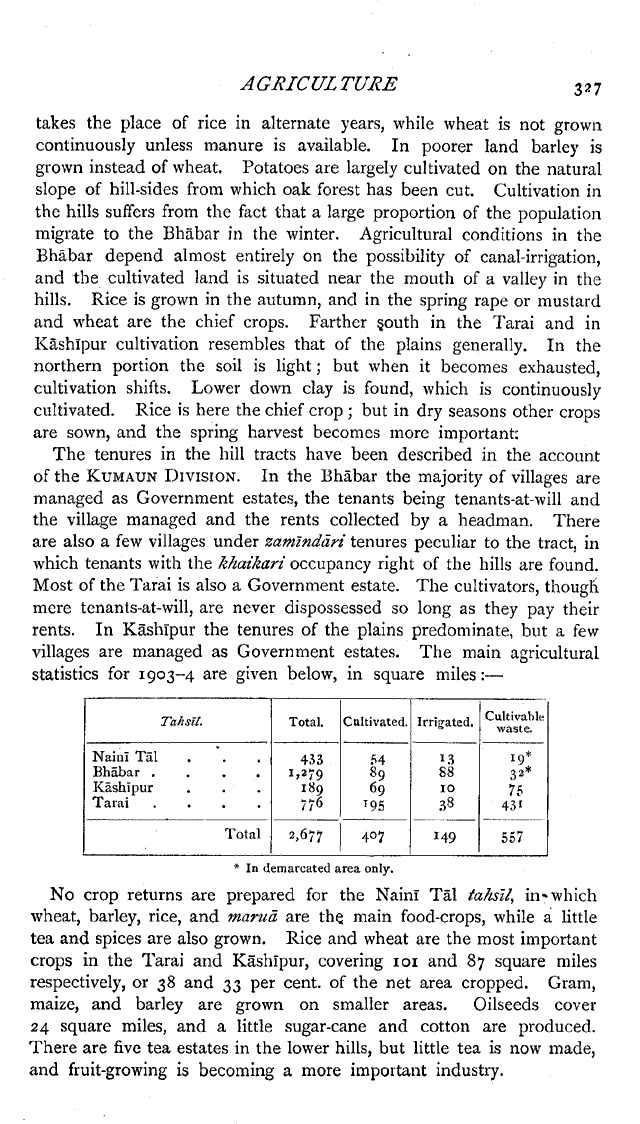 Imperial Gazetteer2 of India, Volume 18, page 327