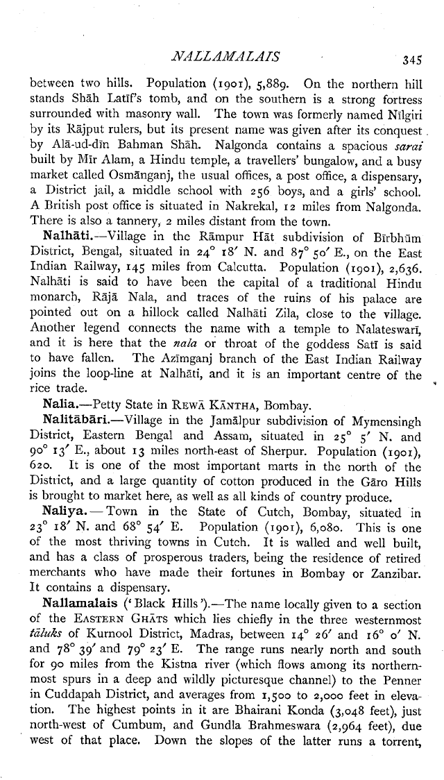 Imperial Gazetteer2 of India, Volume 18, page 345