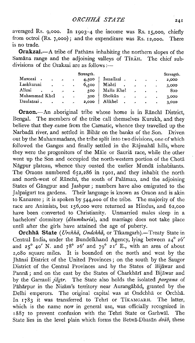 Imperial Gazetteer2 of India, Volume 19, page 241