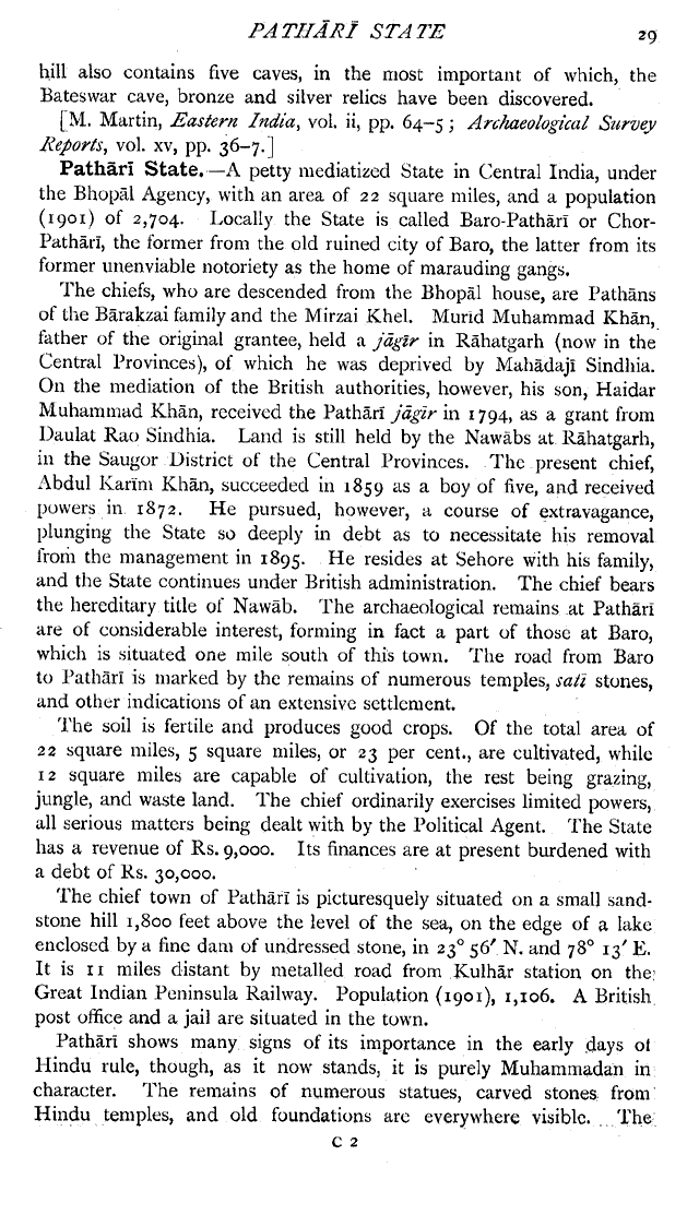 Imperial Gazetteer2 of India, Volume 20, page 29