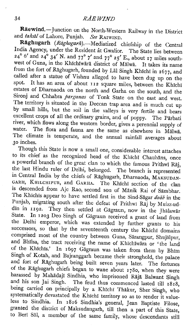 Imperial Gazetter of India, Volume 21, page 34
