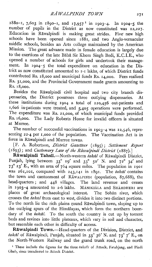 Imperial Gazetter of India, Volume 21, page 271