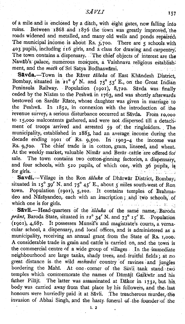 Imperial Gazetteer2 of India, Volume 22, page 157