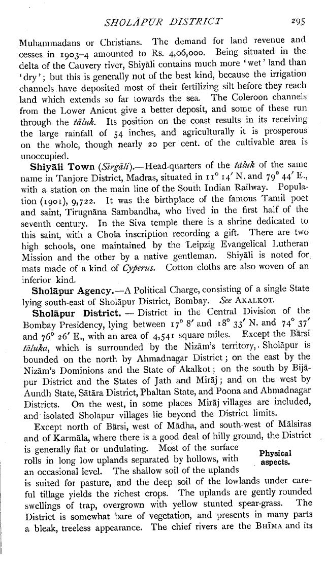 Imperial Gazetteer2 of India, Volume 22, page 295