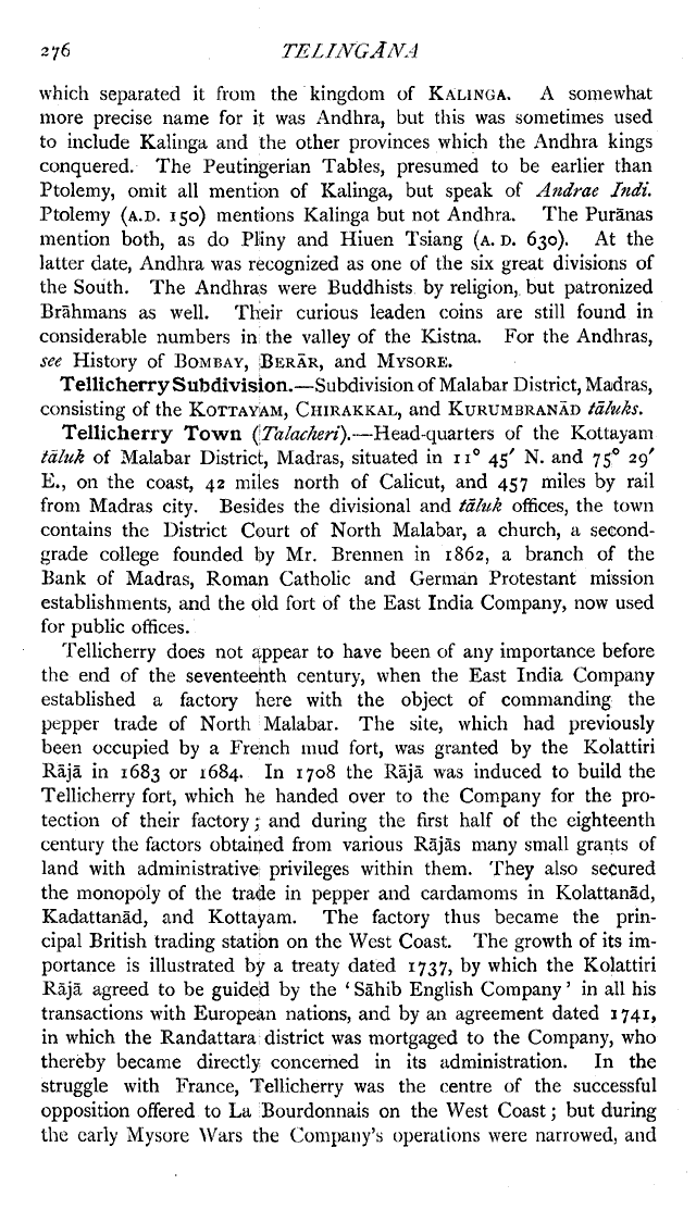 Imperial Gazetteer2 of India, Volume 23, page 276