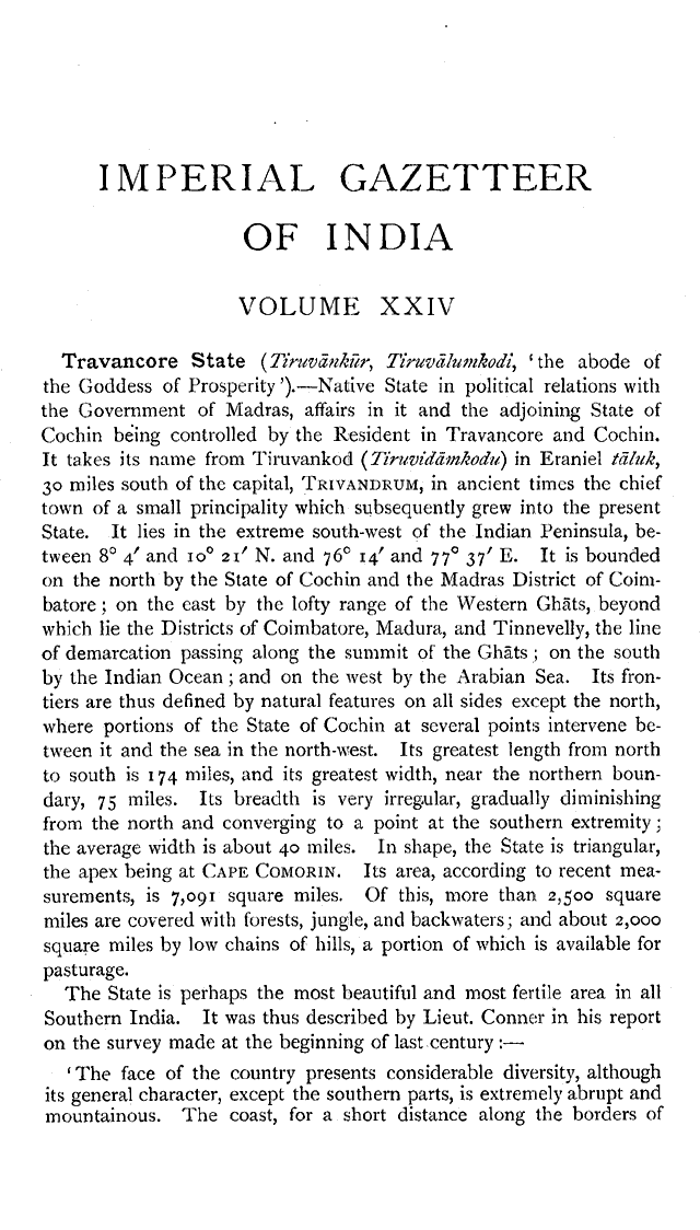 Imperial Gazetteer2 of India, Volume 24, page 1