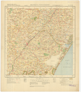 Madras and Pondicherry map