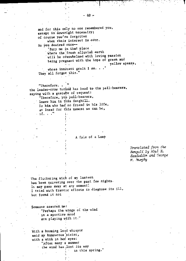 Mahfil, Volume 7, No. 1 and 2, 1971, Page 88