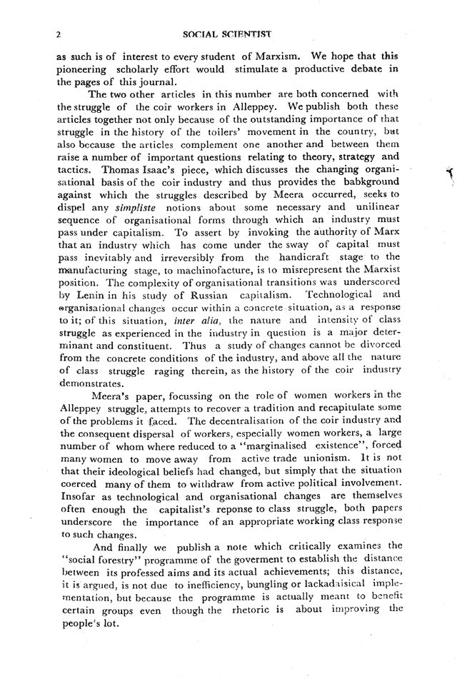 Social Scientist, issues 127, Dec 1983, page 2.