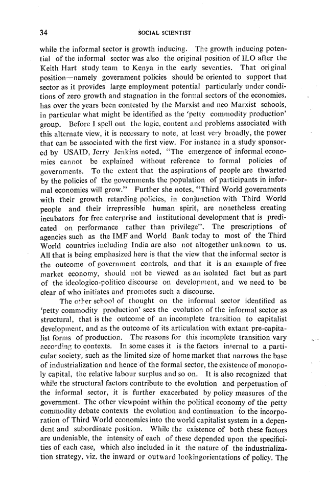 Social Scientist, issues 169, June 1987, page 34.