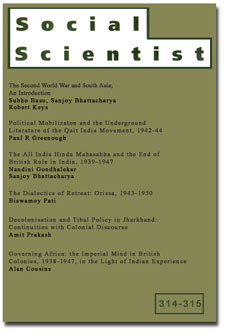 Cover image of the Social Scientist