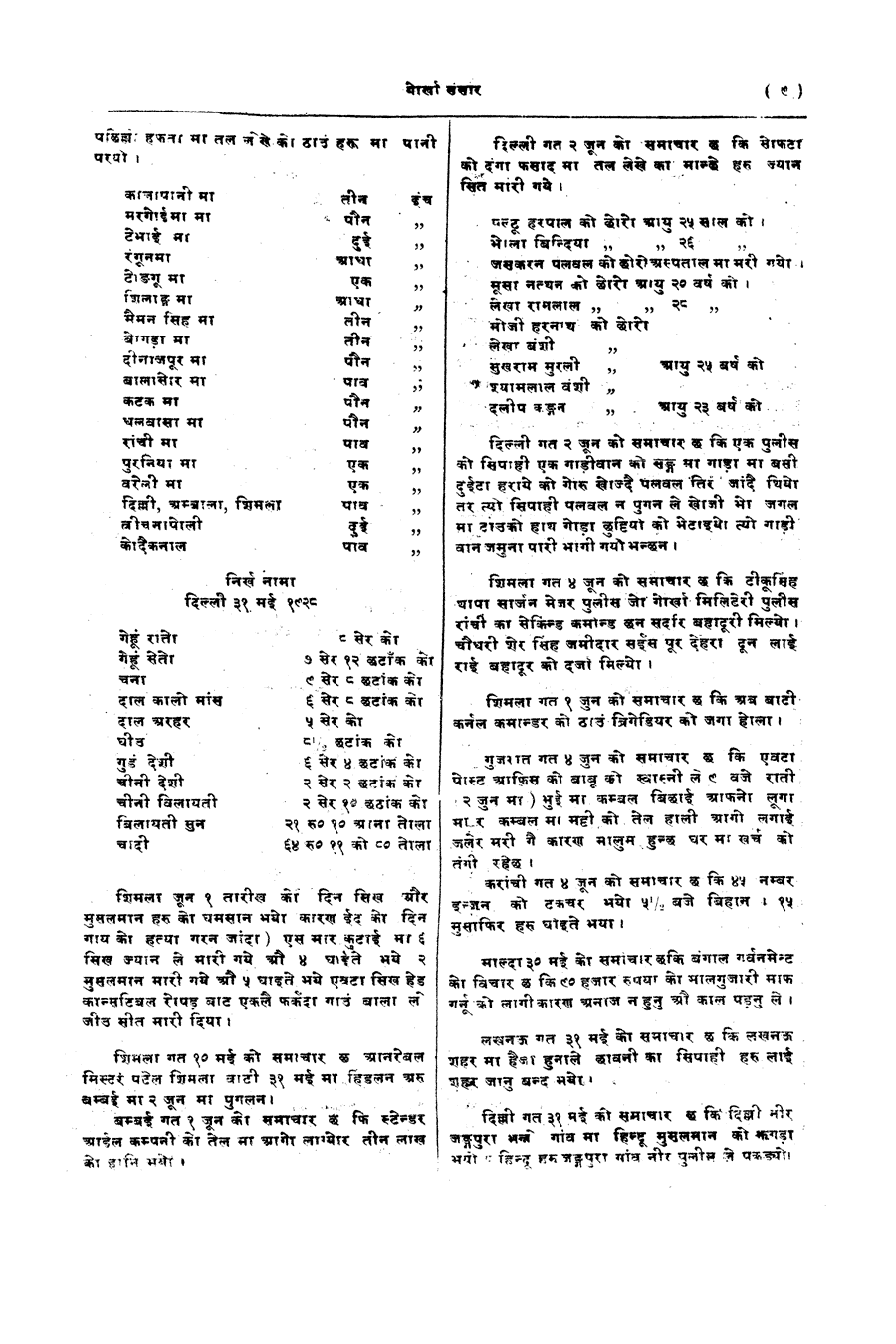 Gorkha Sansar, 8 June 1928, page 9