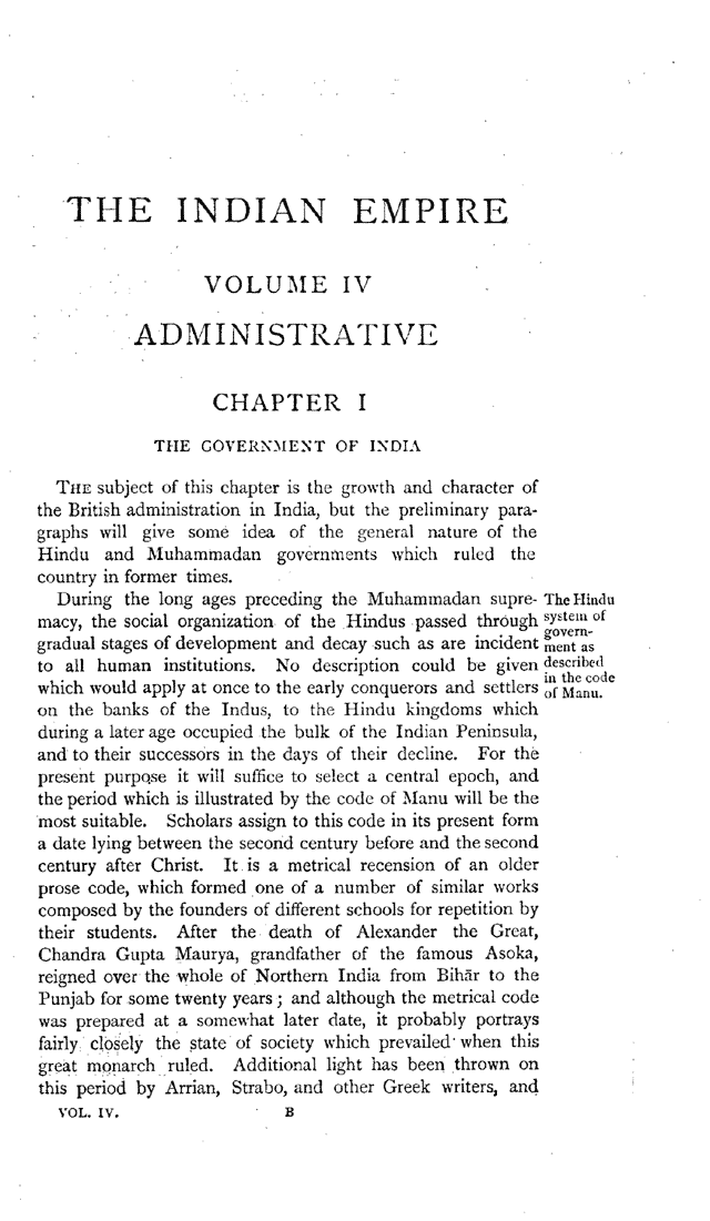 Imperial Gazetteer2 of India, Volume 3, page 1