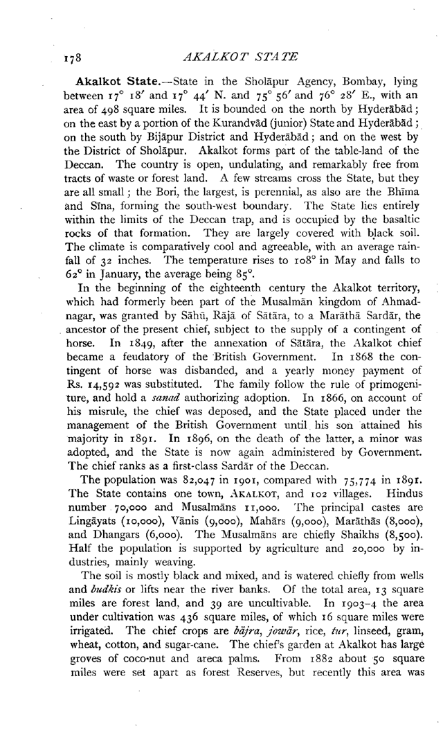 Imperial Gazetteer2 of India, Volume 5, page 178