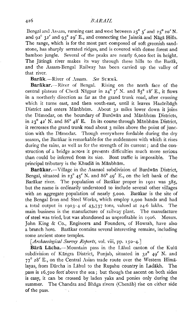Imperial Gazetteer2 of India, Volume 6, page 426