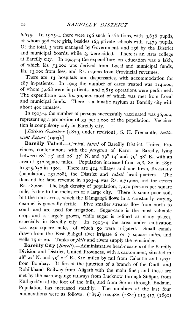 Imperial Gazetteer2 of India, Volume 7, page 12